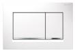 Geberit Sigma 20 Square betjeningsplade - Hvid/krom