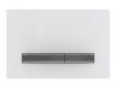 Geberit Sigma 50 Square betjeningsplade - Hvid/Sort krom