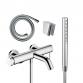 hansgrohe Tecturis komplet badekararmatur m/Eco slim hndbruser - Krom