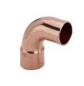 Loddebøjning 90gr med muffe og glat ende 15mm