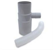 Plastmo vandudtag regnvandsopsamler - 75mm - Grå