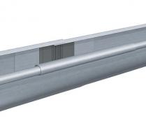 Rheinzink ekspansionsrende 333 x 0,8 mm 2,95 meter Blank 1/4 rund