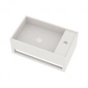 Ideavit Solidcube 50 hndvask m/hndkldeholder t/vg - 1 hanehul