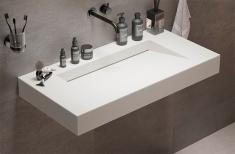 Ideavit Solidsquare 90 håndvask t/væg - Uden overløb - Uden hanehul