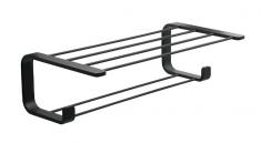 Hefe Outline håndklædehylde og holder - Mat sort Hefe Outline håndklædehylde og holder - Mat sort