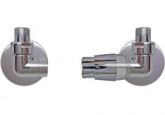 Kriss Corner NY returtermostatventilsæt - højre - krom Kriss Corner NY returtermostatventilsæt - højre - krom