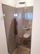 Bath foldedør - Frostet glas - Matsort