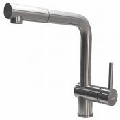 Lavabo Kubus 385 RS kkkenarmatur m/udtrk - Rustfrit stl