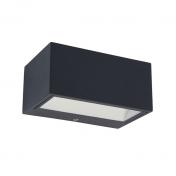 Lutec Architectural udendrslampe til vg 14 x 6,5 cm - 3000 K - Mrk gr