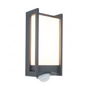 Lutec Architectural Qubo udendrslampe til vg m/PIR-sensor