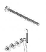 Udget-Vola 5471R-081ST Brusebatteri med termostat, hoved og hndbruser-udget