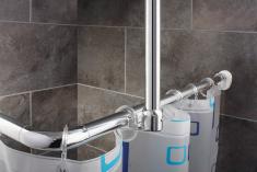 Ridder universal badeforhængsstang - 90 x 90 cm - Krom