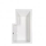 Strømberg Quantum badekar t/brus - 160 x 70/85 - Højre - 1 ryglæn