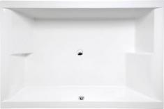 Royal Laura badekar t/indbygning - 180 x 120 - 2 ryglæn