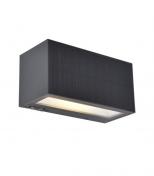 Lutec Solar Inka hybrid udendørslampe til væg m/solceller - Mørkegrå