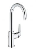 Grohe Bau Flow håndvaskarmatur Eco m/løft-op bundventil - Krom