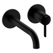 Damixa Iris hndvaskarmatur til indbygning m/Koldstart - 180 mm - Mat sort