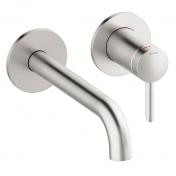 Damixa Iris hndvaskarmatur til indbygning m/Koldstart - 180 mm - Steel