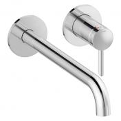 Damixa Iris håndvaskarmatur til indbygning m/Koldstart - 250 mm - Krom