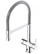 Gustavsberg Estetic Duo Semi-prof køkkenarmatur m/udtræk, sensor og koldstart - Krom