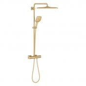 Grohe Rainshower SmartActive 310 Cube brusesystem - B�rstet cool sunrise