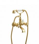 Lavabo Retro badekararmatur m/håndbruser - Messing natur