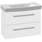 Dansani Mido+ 80 mbelst m/2 skuffer og Capella vask - Hvid mat