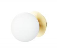 Casse Muro vglampe - Hvidt glas/messing base