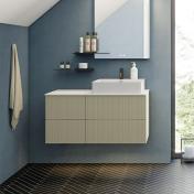 Dansani Luna Urban 100 mbelst m/Cube vask og riflet front - Valgfri farve