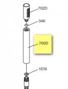 Skaft for metalslange til Vola T2 hndbruser