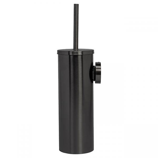 Kosmos toiletbørste t/væg - Børstet gunmetal Kosmos toiletbørste t/væg - Børstet gunmetal