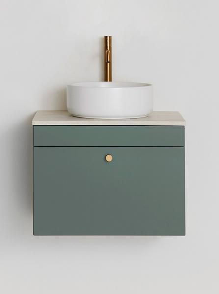 Hafa Haze 60 møbelpakke m/bowlevask - Mat grøn Hafa Haze 60 møbelpakke m/bowlevask - Mat grøn