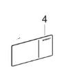 Geberit betjeningsplade til fjernbetjent skyllestyring type 70: Hvid Geberit betjeningsplade til fjernbetjent skyllestyring type 70: Hvid