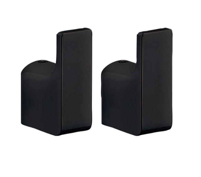 Hefe Piren håndklædekrog - 2 stk - Mat sort Hefe Piren håndklædekrog - 2 stk - Mat sort