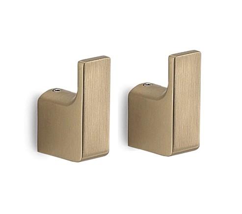 Hefe Piren håndklædekrog - 2 stk - Børstet messing Hefe Piren håndklædekrog - 2 stk - Børstet messing