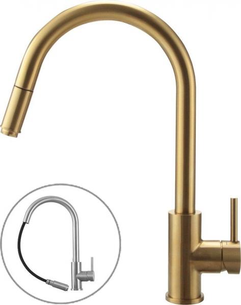 Primy Access Køkkenarmatur m/udtræk - Guld/Sand Primy Access Køkkenarmatur m/udtræk - Guld/Sand