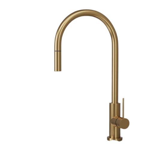 Primy Accent Køkkenarmatur m/udtræk - Guld/Sand Primy Accent Køkkenarmatur m/udtræk - Guld/Sand