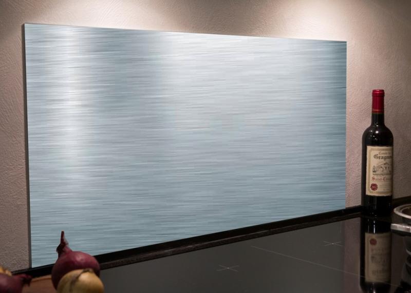 Firkantet stænkplade til køkken - 60 x 30 cm - Rustfrit stål Firkantet stænkplade til køkken - 60 x 30 cm - Rustfrit stål