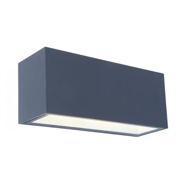 Lutec Architectural Gemini Large udendørslampe til væg 30 x 10,8 cm