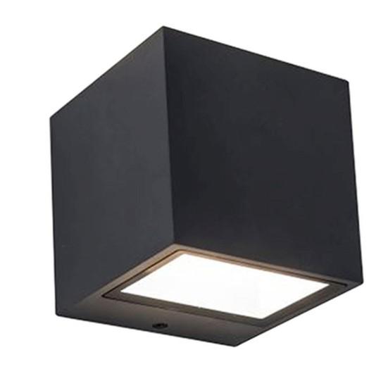 Lutec Gemini udendørs væglampe 8,8 x 8,6 - Mat sort