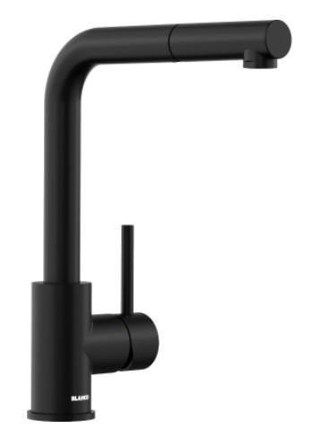 Blanco Mila-S køkkenarmatur m/udtræk - Mat sort Blanco Mila-S køkkenarmatur m/udtræk - Mat sort