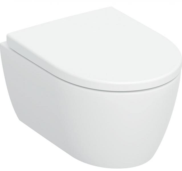 Geberit iCon kompakt væghængt toilet m/TurboFlush og toiletsæde - Hvid mat Geberit iCon kompakt væghængt toilet m/TurboFlush og toiletsæde - Hvid mat