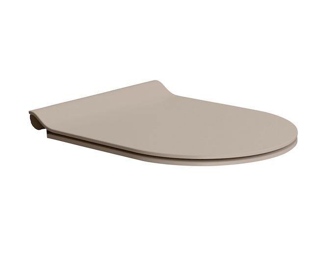 GSI Pura toiletsæde m/softclose og quickrelease - Tortora