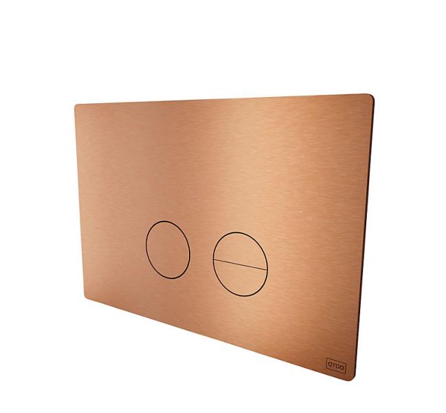 QTOO betjeningsplade til Geberit Sigma 112 - Børstet kobber QTOO betjeningsplade til Geberit Sigma 112 - Børstet kobber