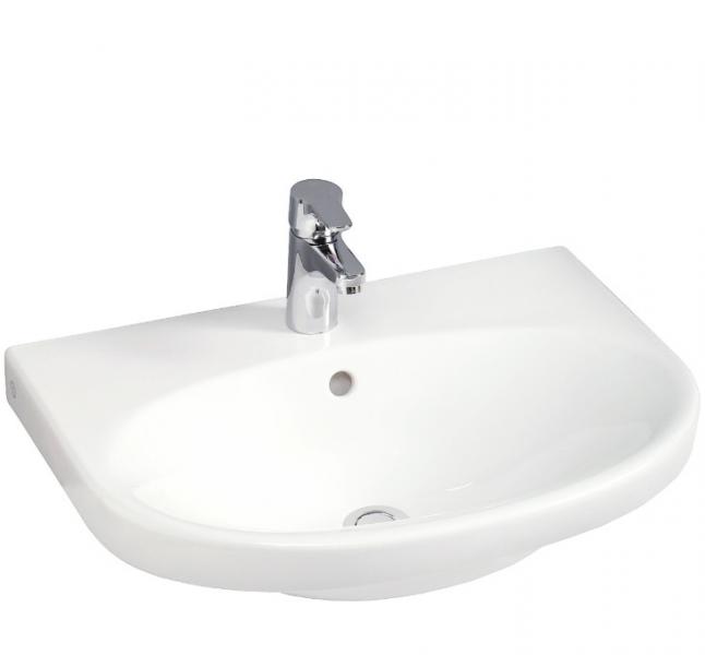 Gustavsberg Nautic 56 håndvask t/væg - 1 hanehul Gustavsberg Nautic 56 håndvask t/væg - 1 hanehul