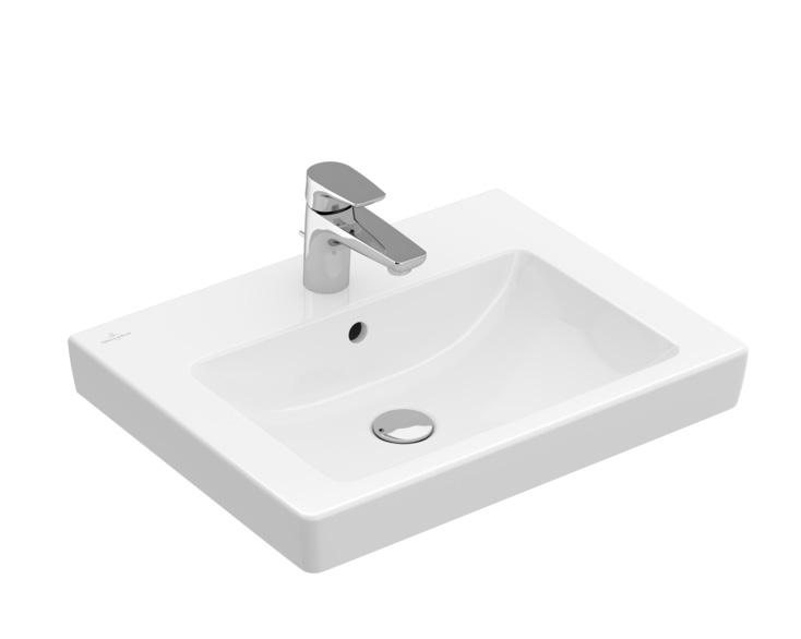 V&B Subway 2.0 55 håndvask t/væg - 1/3 hanehuller V&B Subway 2.0 55 håndvask t/væg - 1/3 hanehuller