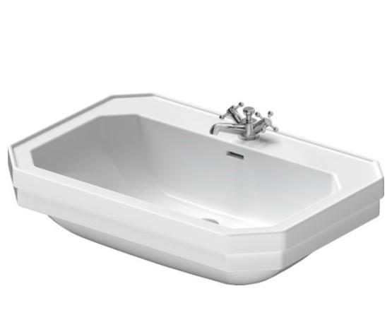 Duravit 1930 80 håndvask t/væg - 1/3 hanehuller - Wondergliss Duravit 1930 80 håndvask t/væg - 1/3 hanehuller - Wondergliss