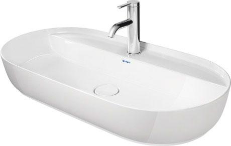 Duravit Luv 80 fritstående bowlevask - Med hanehul Duravit Luv 80 fritstående bowlevask - Med hanehul