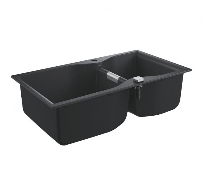 Grohe K700 dobbelt køkkenvask - Sort granit Grohe K700 dobbelt køkkenvask - Sort granit
