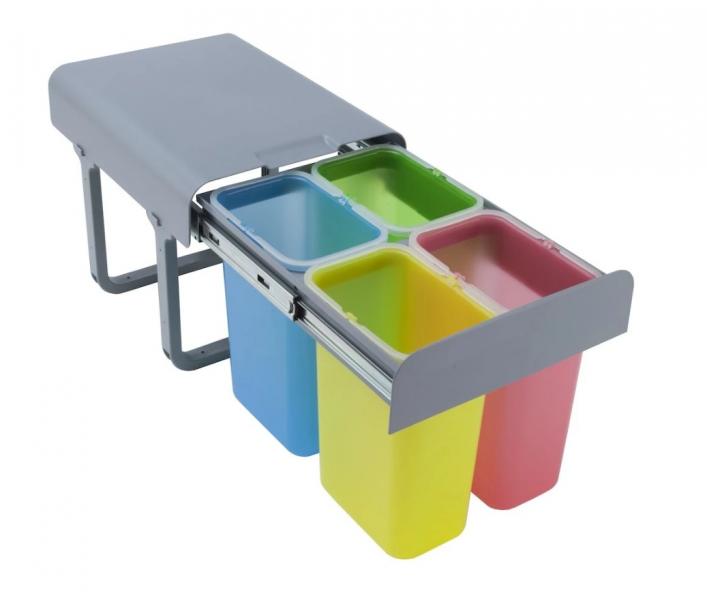 Intra Juvel Ekko 4 affaldsbeholder m/4 spande Intra Juvel Ekko 4 affaldsbeholder m/4 spande